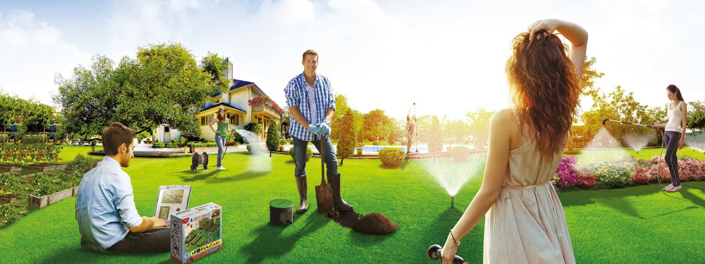 Travailleur dans le jardin