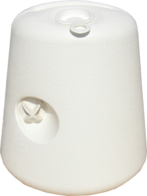 PIEDTON- Pied de tonnelle blanc 8 litres